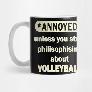 Volleyball beach volleyball schooner team Mug